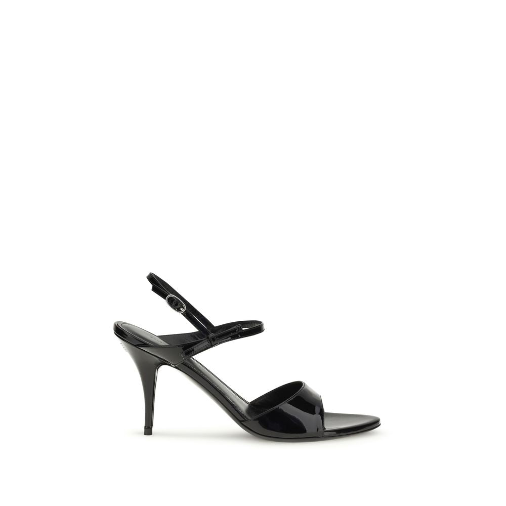 Balenciaga Black Calf Leather Bos Taurus Stiletto Heel Sandals | Regal Royce