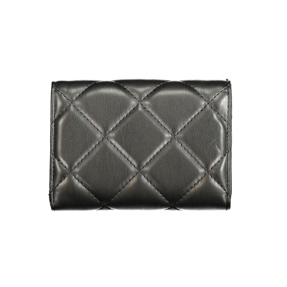 Mario Valentino Black Polyurethane Women's Wallet | Regal Royce