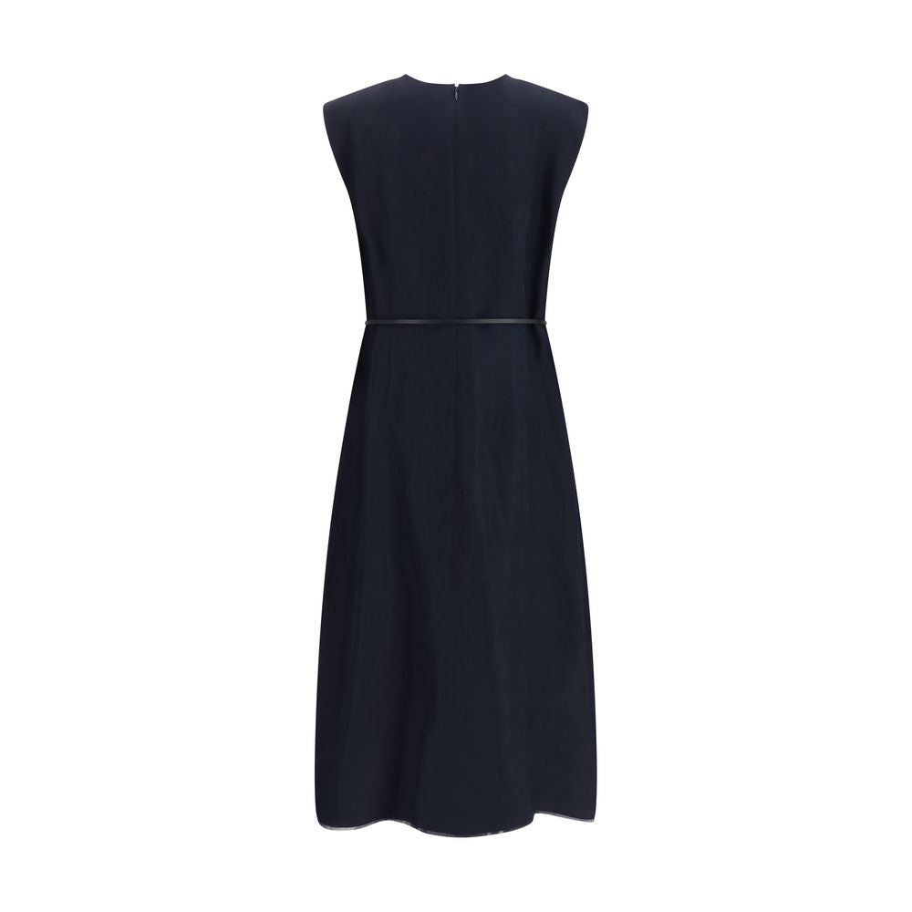 Fabiana Filippi Blue Viscose Long Dress | Regal Royce
