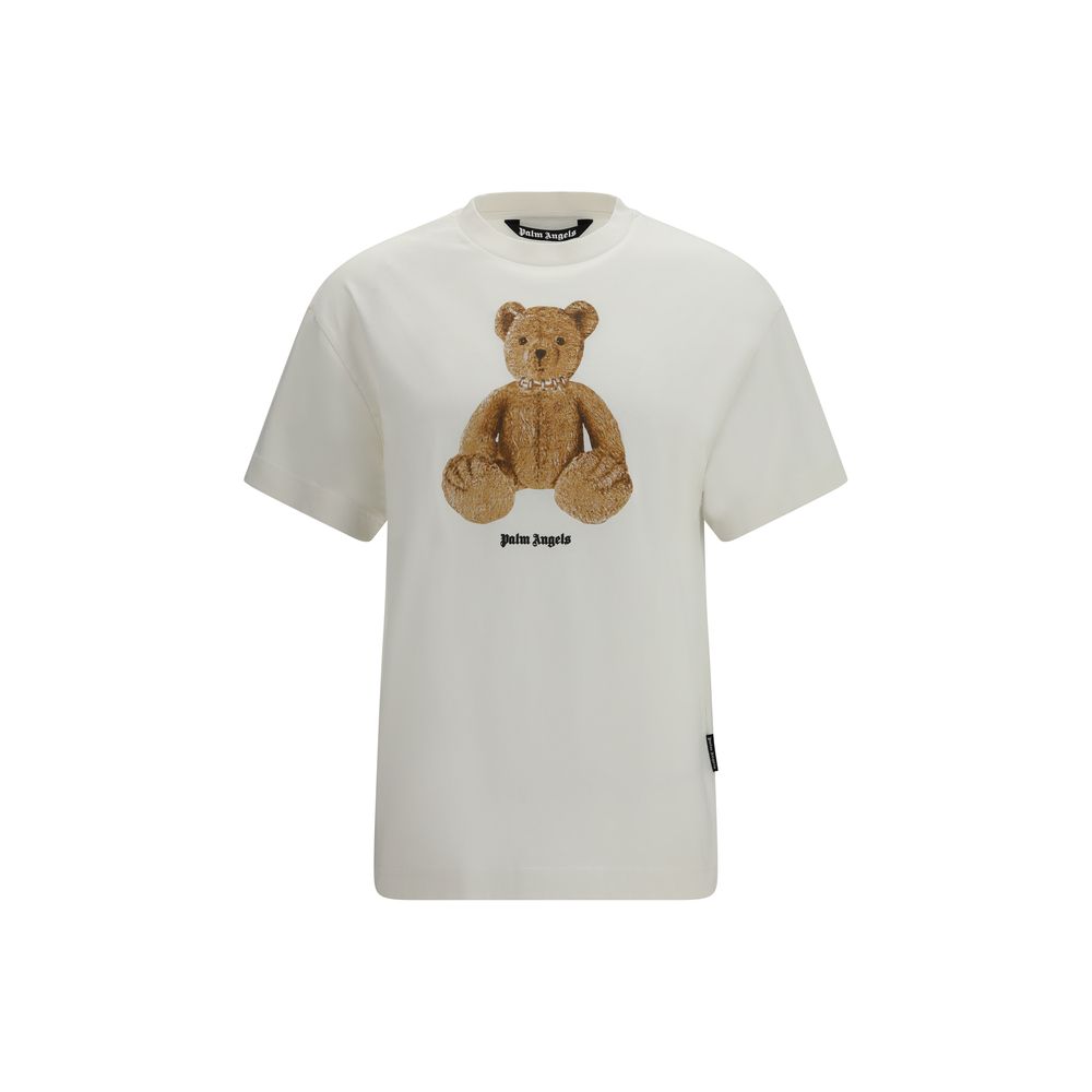 Palm Angels Beige Cotton T-Shirt | Regal Royce