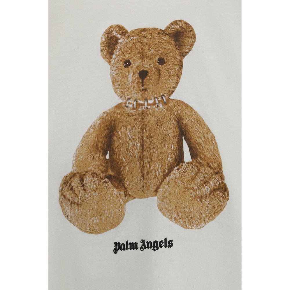Palm Angels Beige Cotton T-Shirt | Regal Royce
