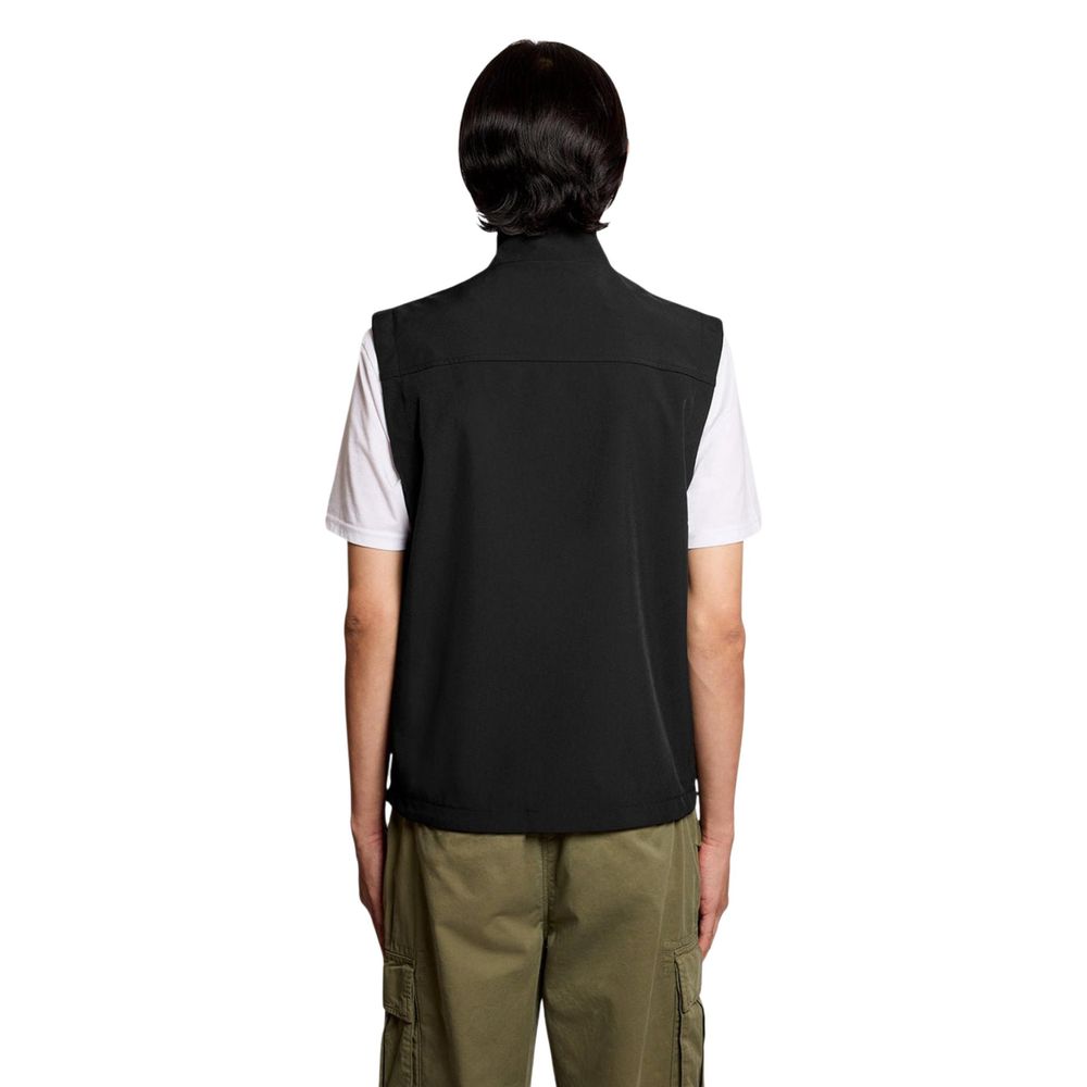 Lyle & Scott Black Polyester Sleeveless Jacket | Regal Royce