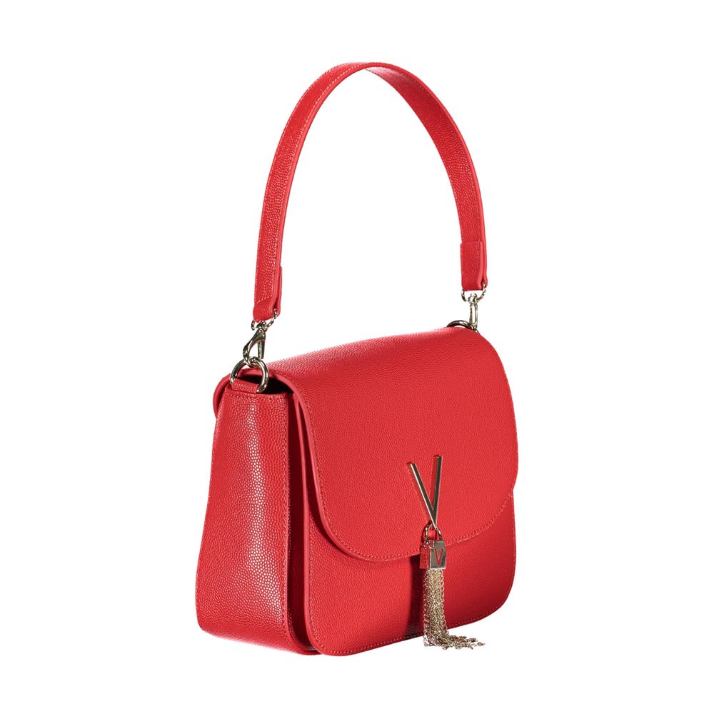 Mario Valentino Rosso Polyurethane Women's Bag with Removable Handles | Regal Royce