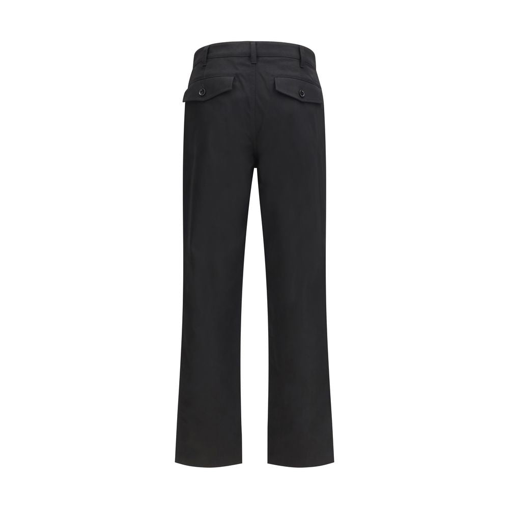 Burberry Black Cotton Chino Pants | Regal Royce