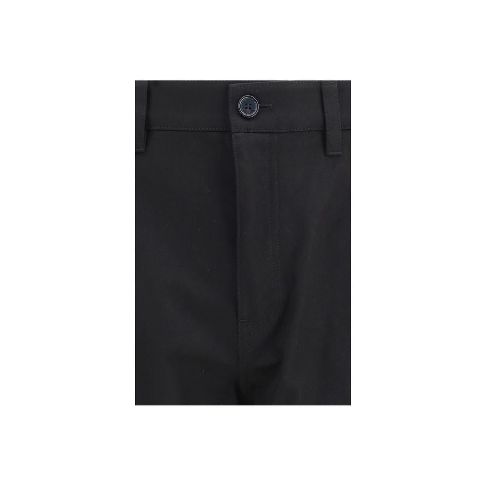 Burberry Black Cotton Chino Pants | Regal Royce