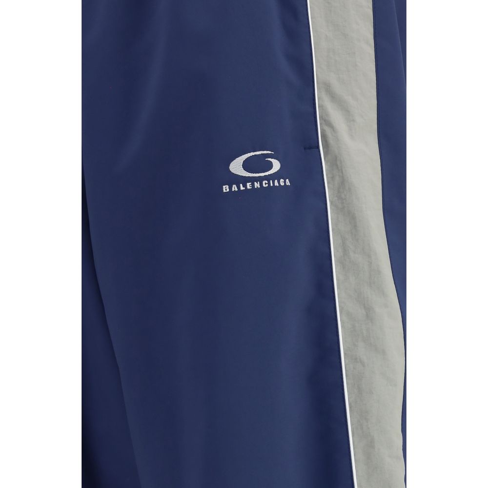 Balenciaga Blue Polyester Joggers (Workout Pants) | Regal Royce