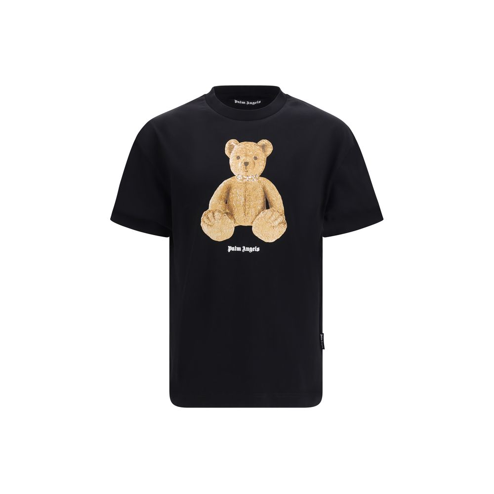 Palm Angels Black Cotton T-Shirt | Regal Royce