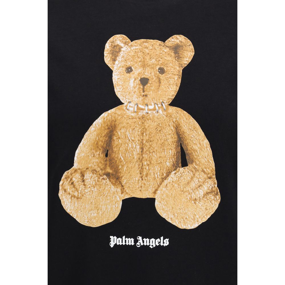 Palm Angels Black Cotton T-Shirt | Regal Royce