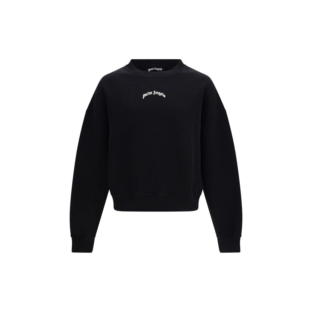 Palm Angels Black Cotton Sweatshirt | Regal Royce
