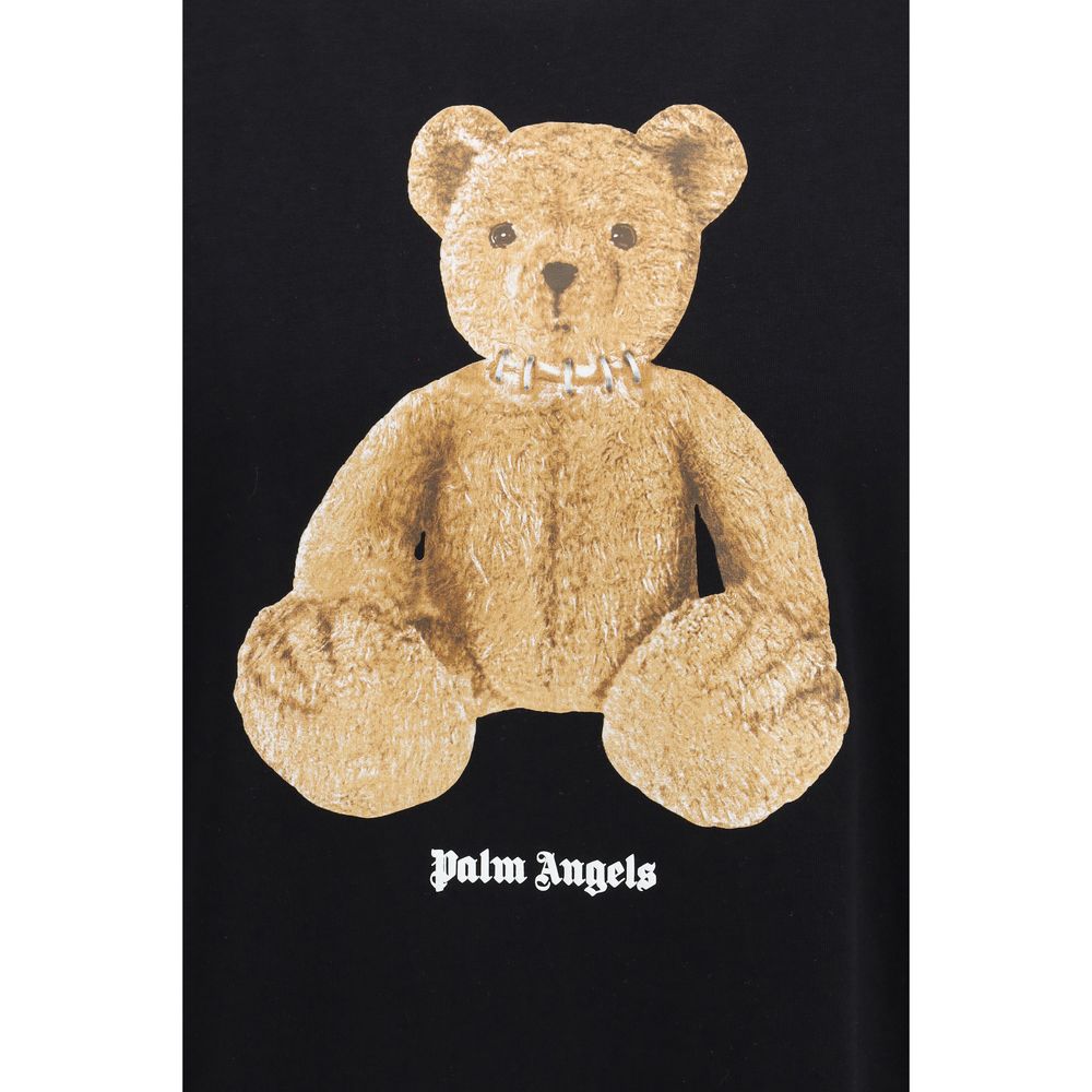 Palm Angels Black Cotton T-Shirt | Regal Royce