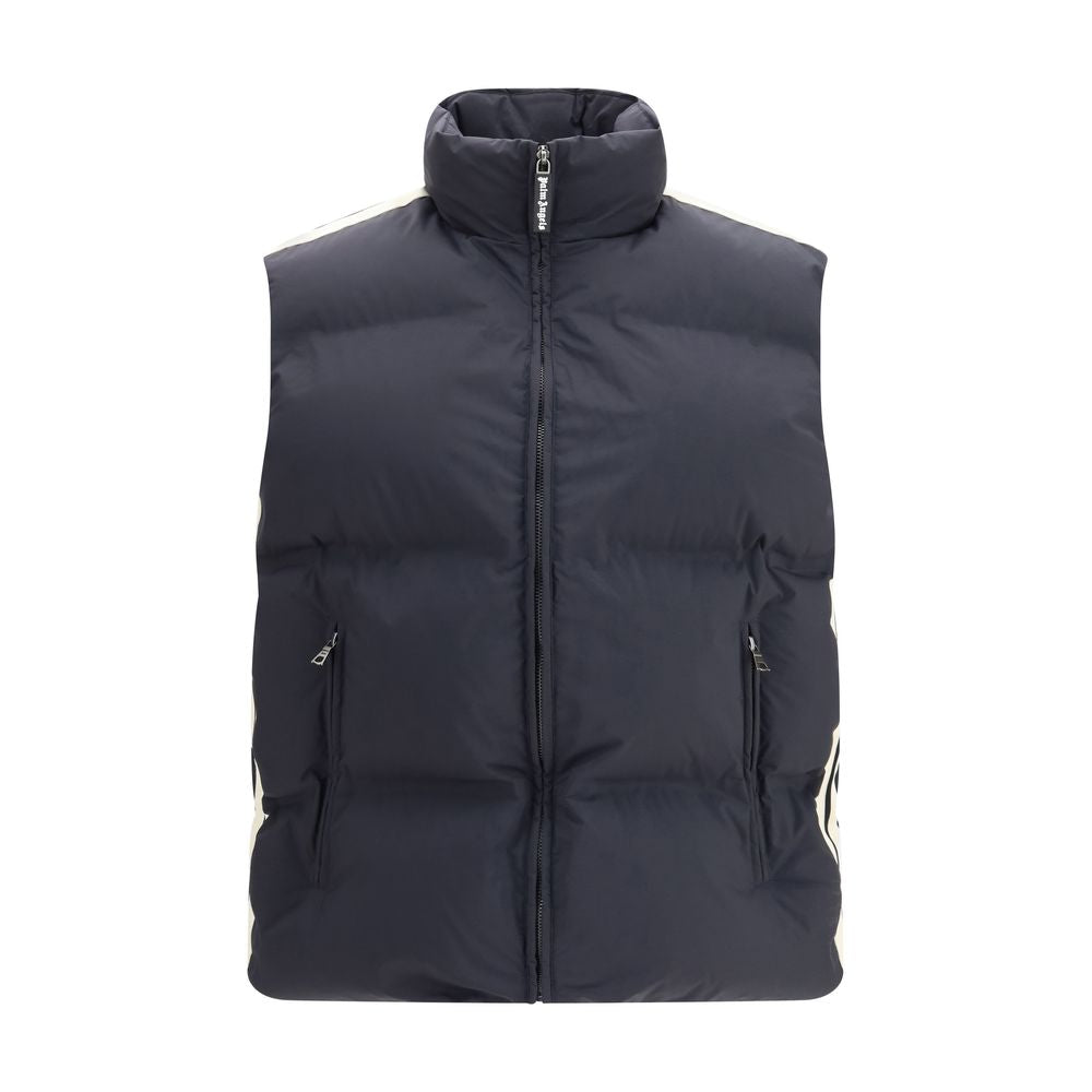 Palm Angels Black Polyamide Sleeveless Jacket | Regal Royce