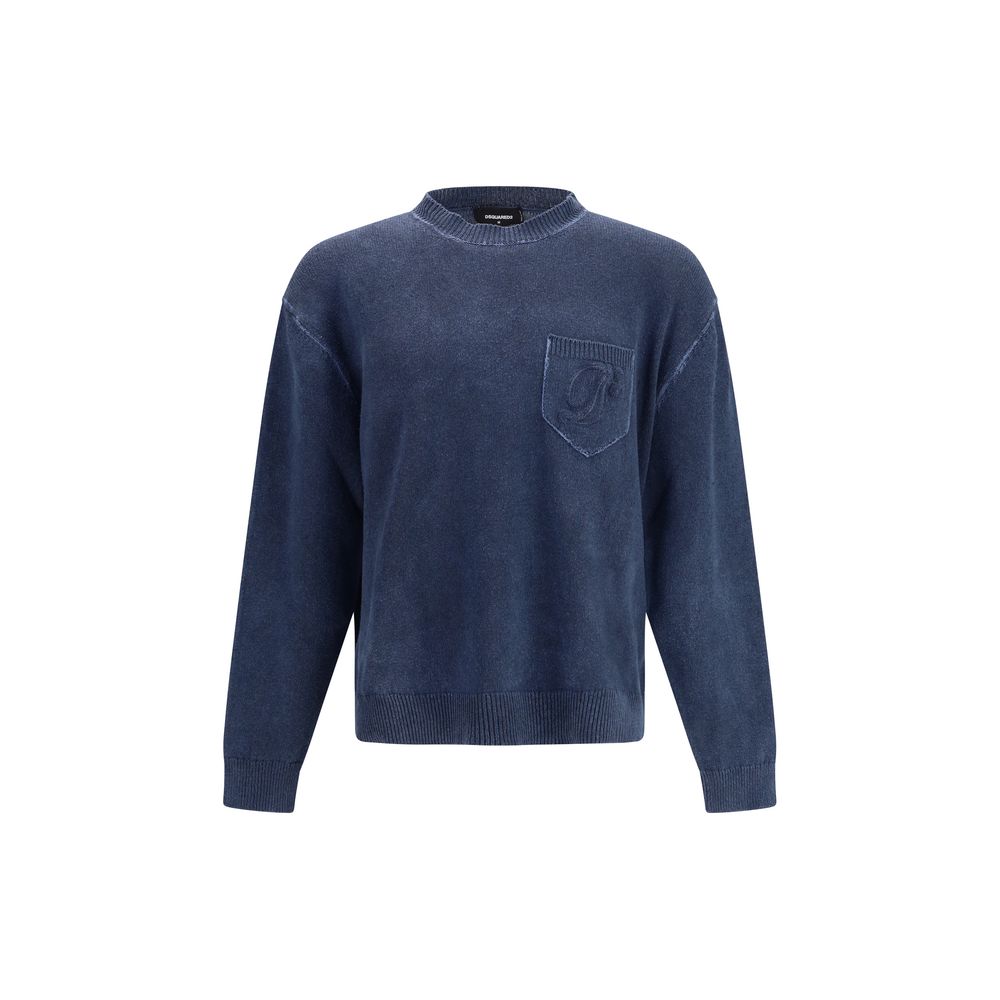 Dsquared² Blue Polyester Sweatshirt | Regal Royce
