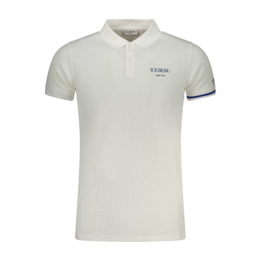 Iceberg Blue Cotton Men Polo Shirt | Regal Royce
