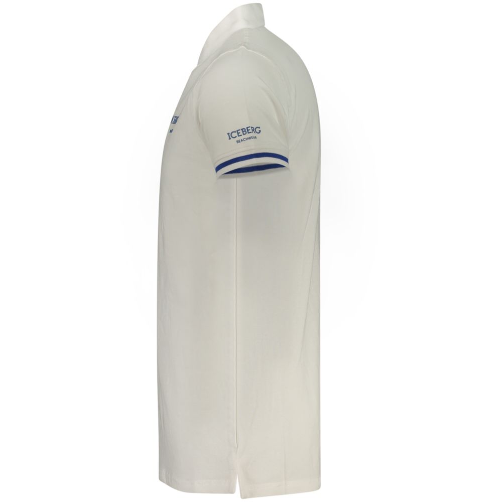 Iceberg Blue Cotton Men Polo Shirt | Regal Royce