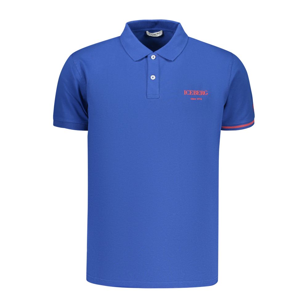 Iceberg Blue Cotton Men's Polo Shirt | Regal Royce