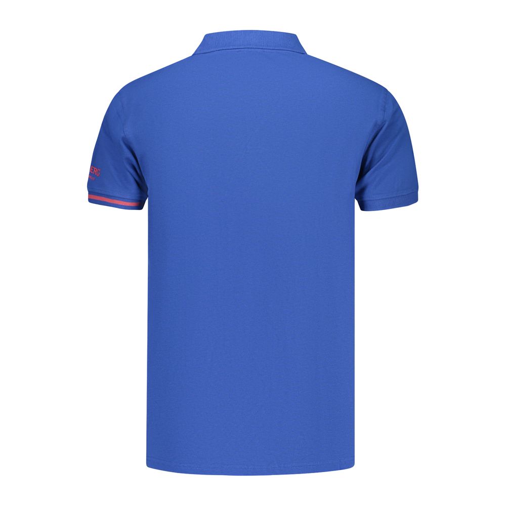 Iceberg Blue Cotton Men's Polo Shirt | Regal Royce