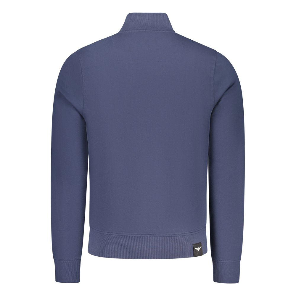 Accademia Militare Blue Cotton Men's Sweatshirt | Regal Royce