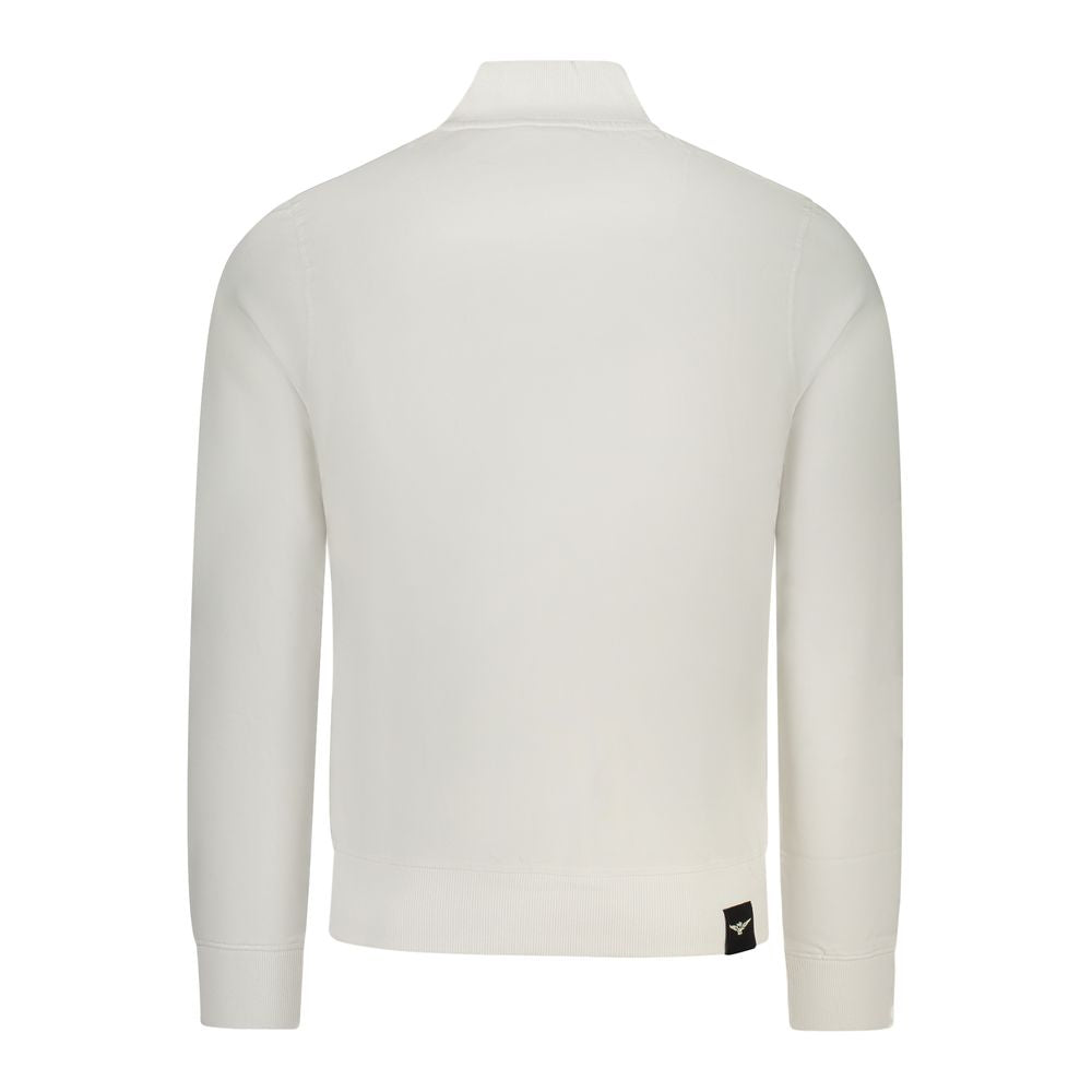 Accademia Militare White Cotton Men Sweatshirt | Regal Royce