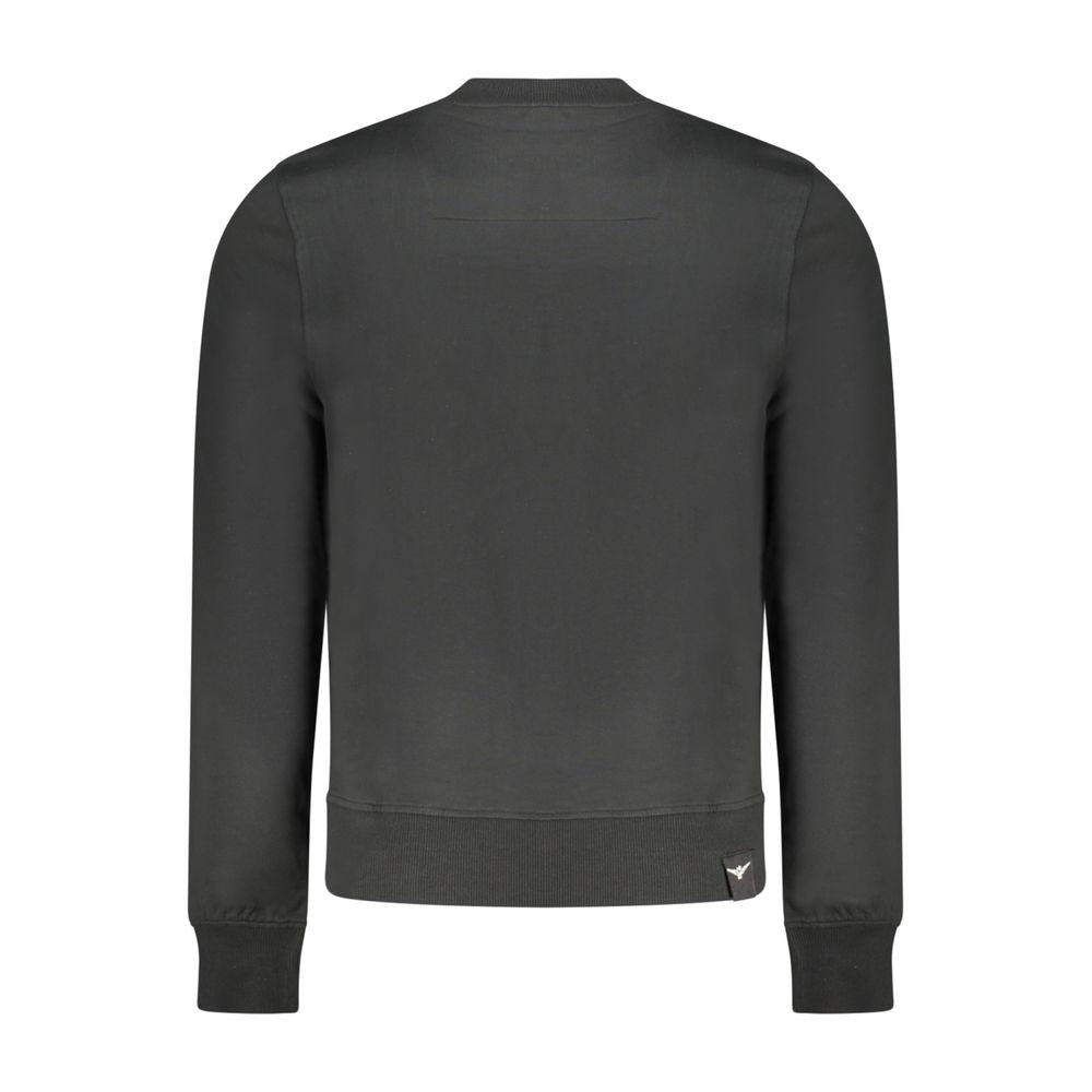 Accademia Militare Black Cotton Men's Sweatshirt | Regal Royce