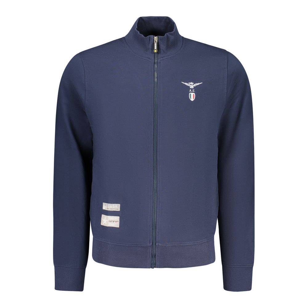 Accademia Militare Blue Cotton Men's Sweatshirt | Regal Royce