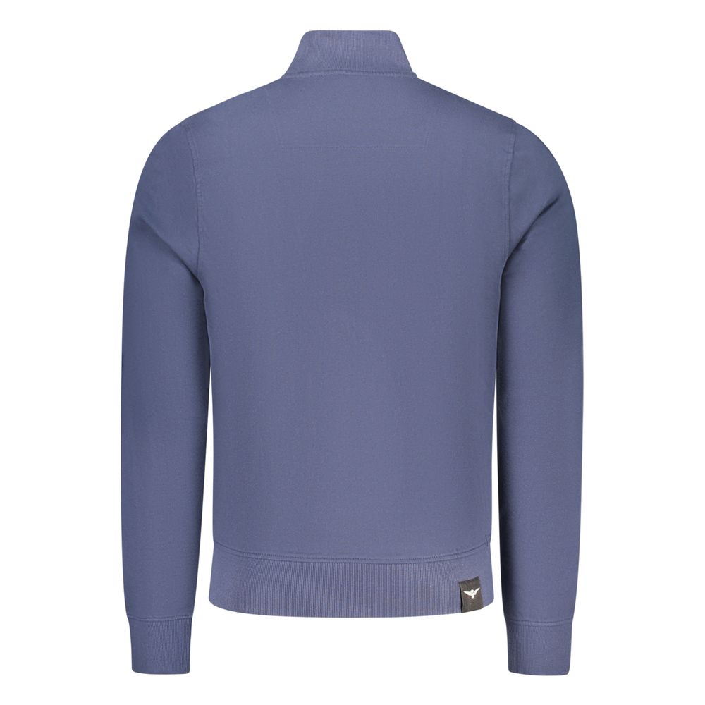 Accademia Militare Blue Cotton Men Sweatshirt | Regal Royce