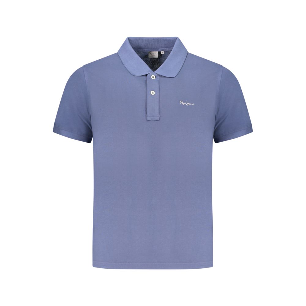 Pepe Jeans Blue Organic Cotton Men Polo | Regal Royce