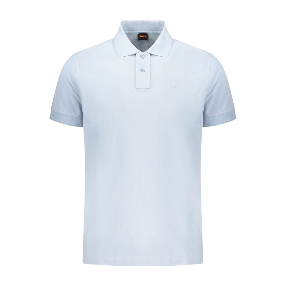 Hugo Boss Azzurro Cotton Mens Polo Shirt | Regal Royce