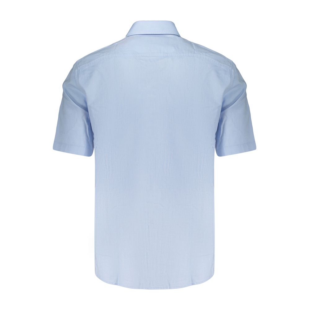 Hugo Boss Azzurro Cotton Men Shirt | Regal Royce