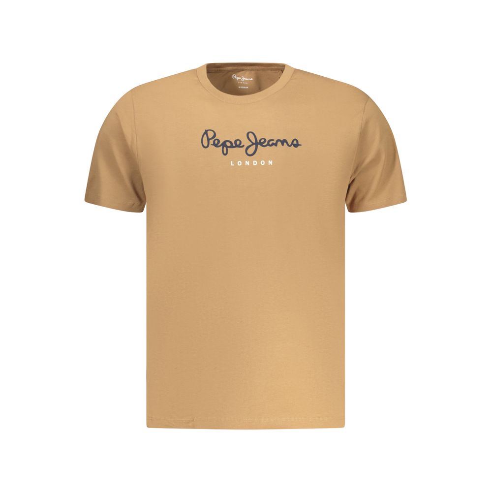 Pepe Jeans Marrone Cotton Men T-Shirt | Regal Royce