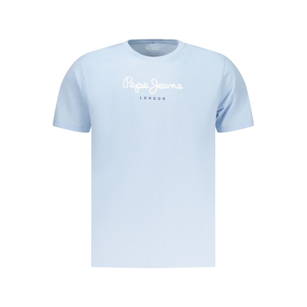 Pepe Jeans Azzurro Cotton Men T-Shirt | Regal Royce