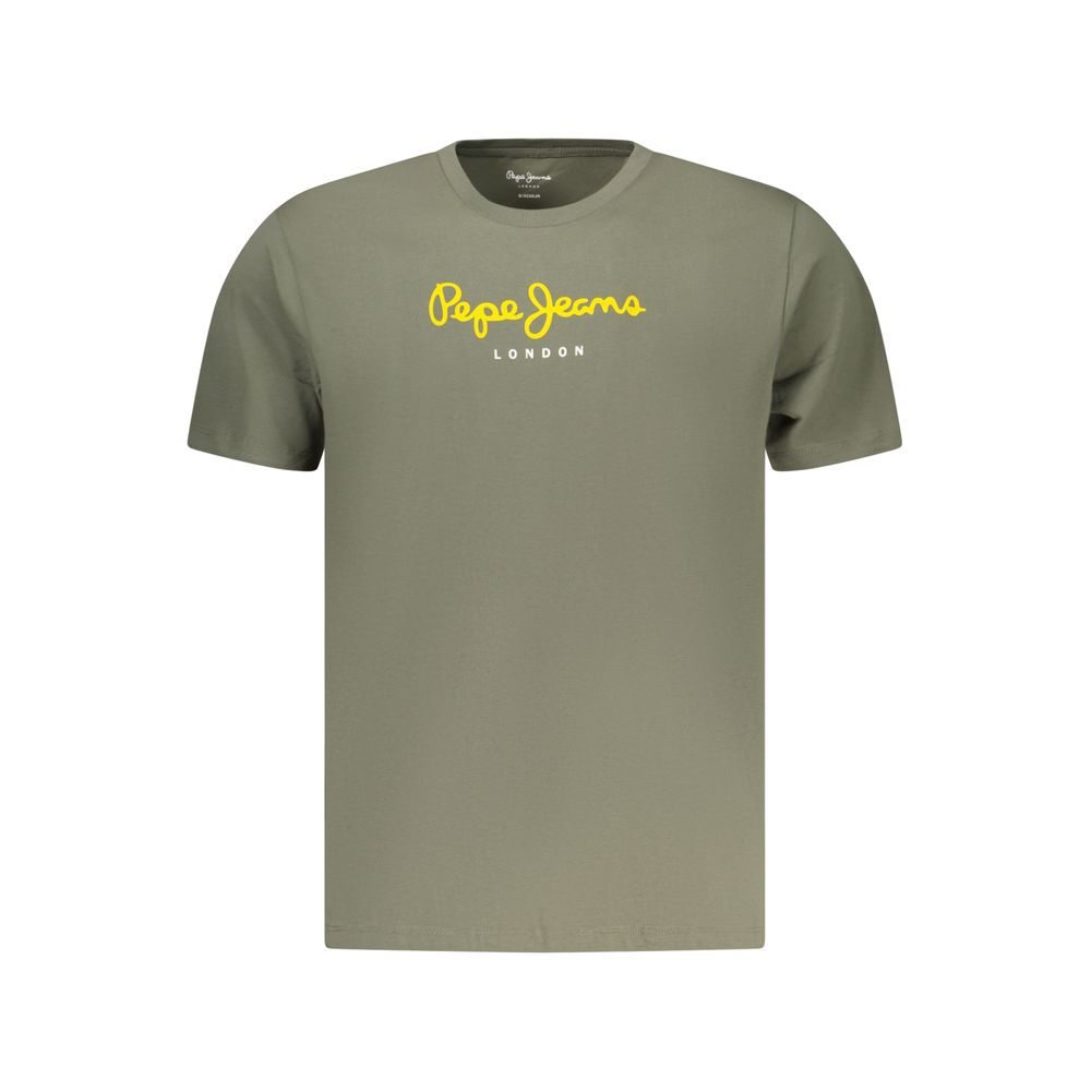 Pepe Jeans Verde Cotton Men T-Shirt | Regal Royce