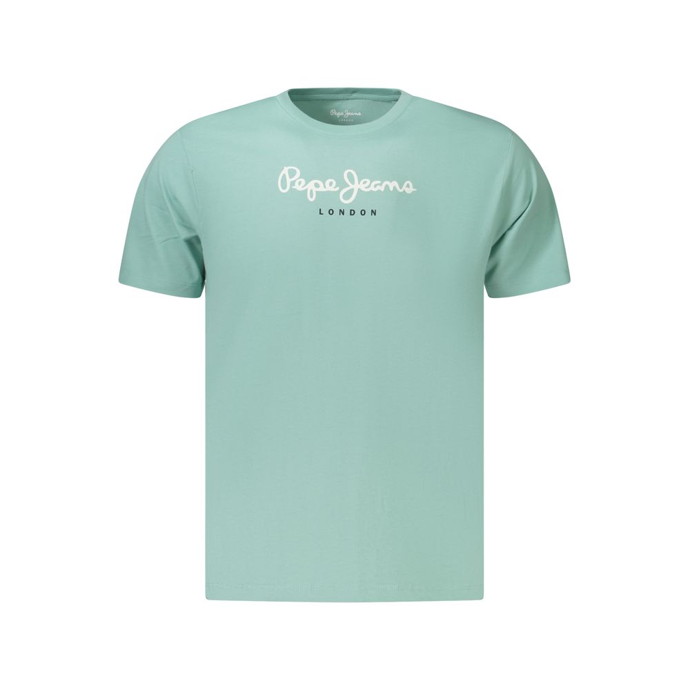 Pepe Jeans Azzurro Cotton Men's T-Shirt | Regal Royce