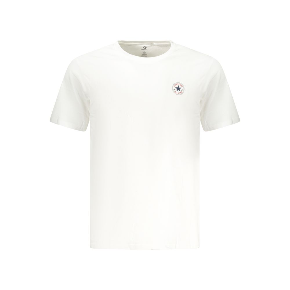 Converse White Cotton Men T-Shirt | Regal Royce