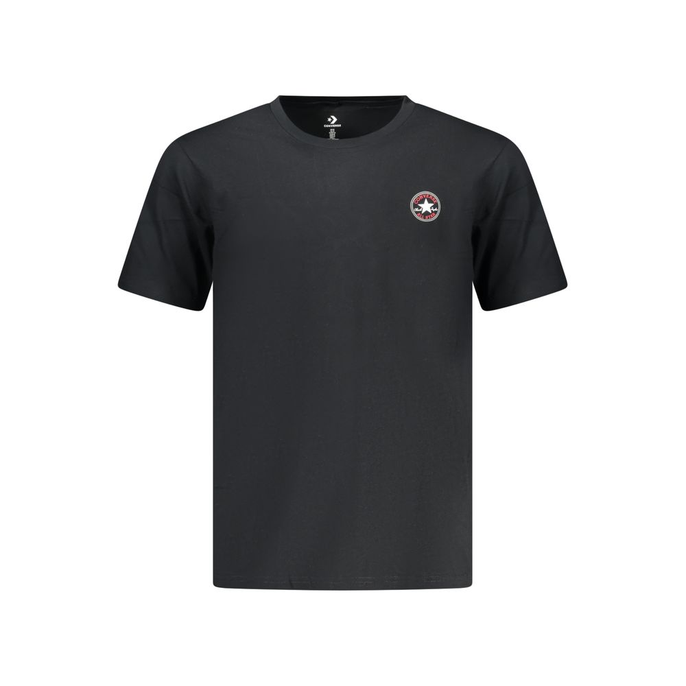 Converse Black Cotton Men T-Shirt | Regal Royce