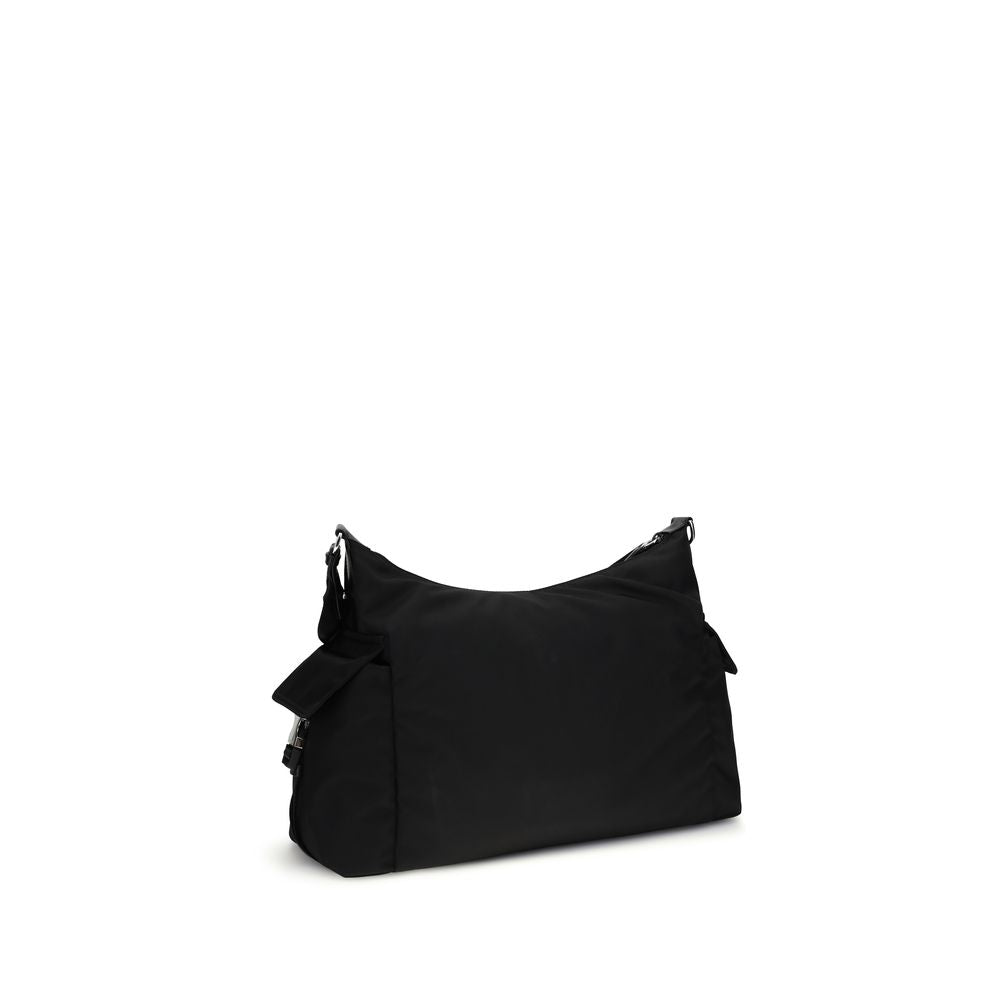 Prada Black Recycled Polyamide Shoulder Bag | Regal Royce
