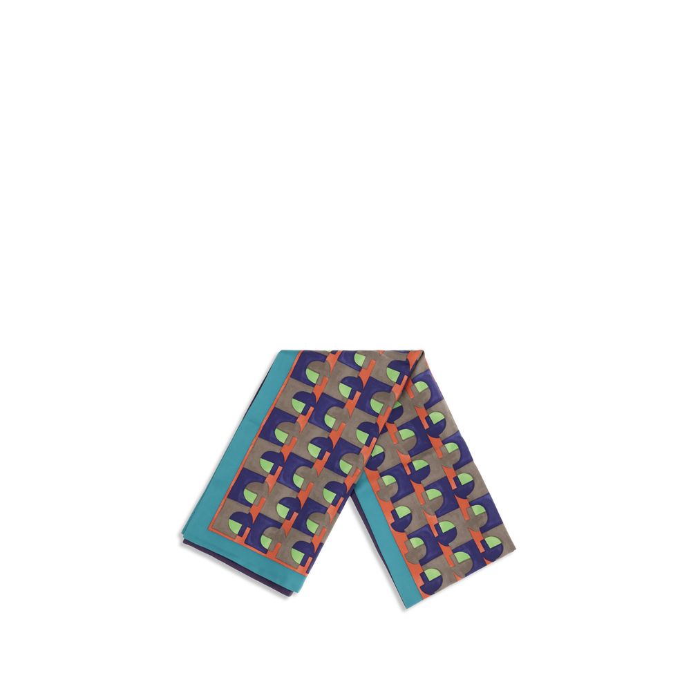 Miu Miu Multicolor Silk Scarf | Regal Royce