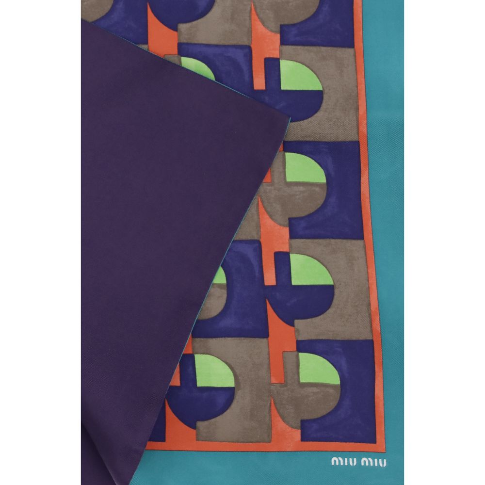 Miu Miu Multicolor Silk Scarf | Regal Royce