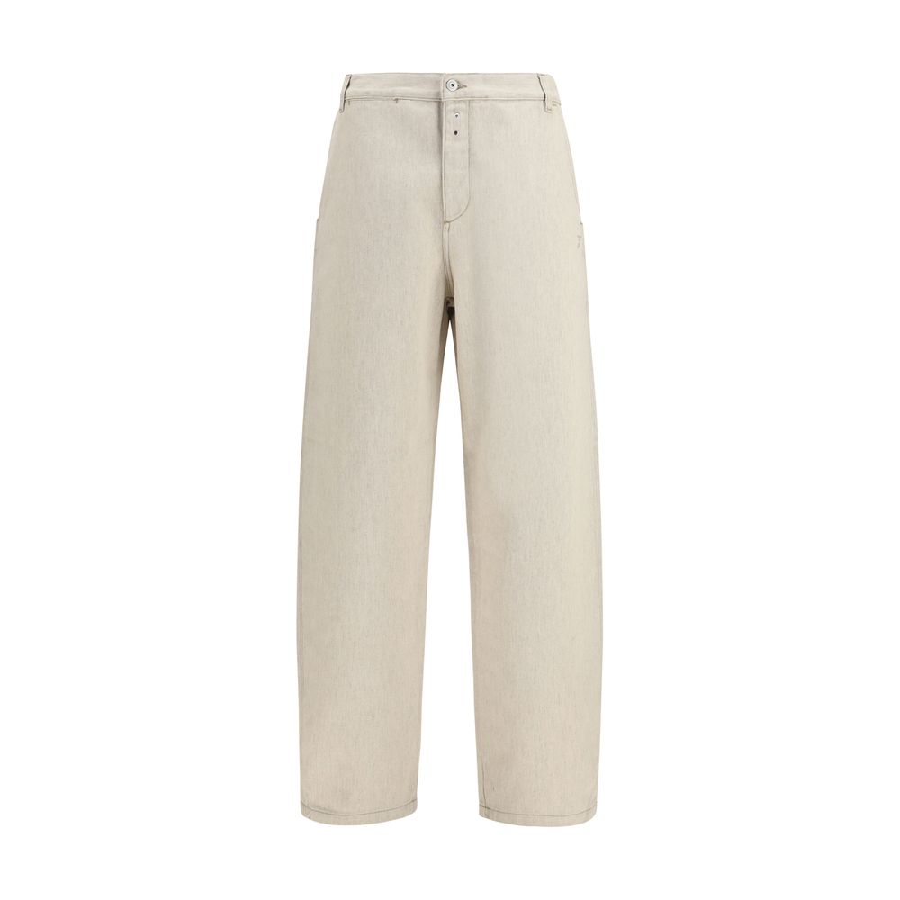 Jacquemus Beige Cotton Casual Pants | Regal Royce