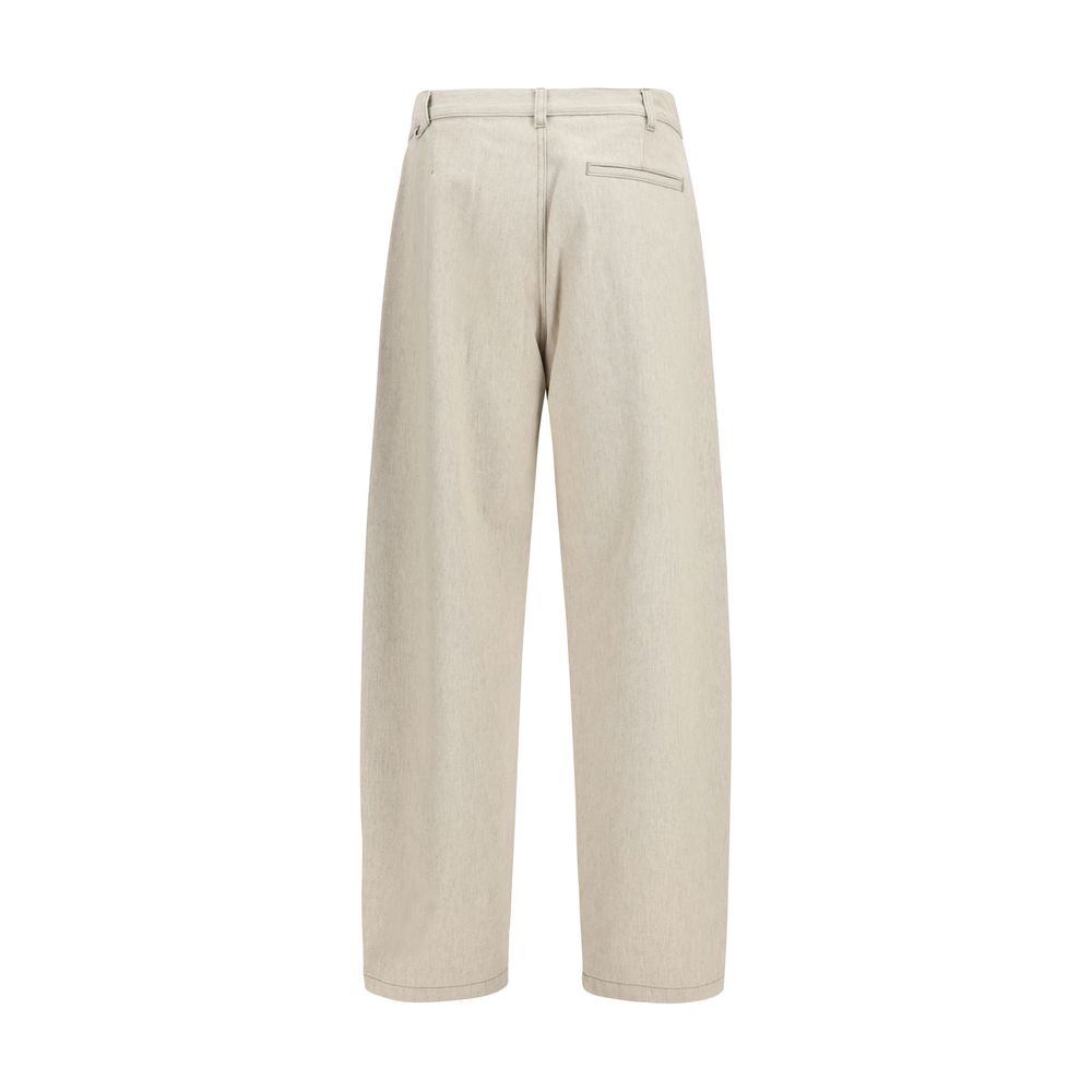 Jacquemus Beige Cotton Casual Pants | Regal Royce