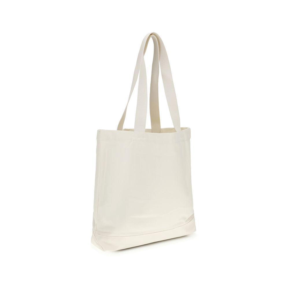 Maison Kitsuné Beige Cotton Handbag | Regal Royce