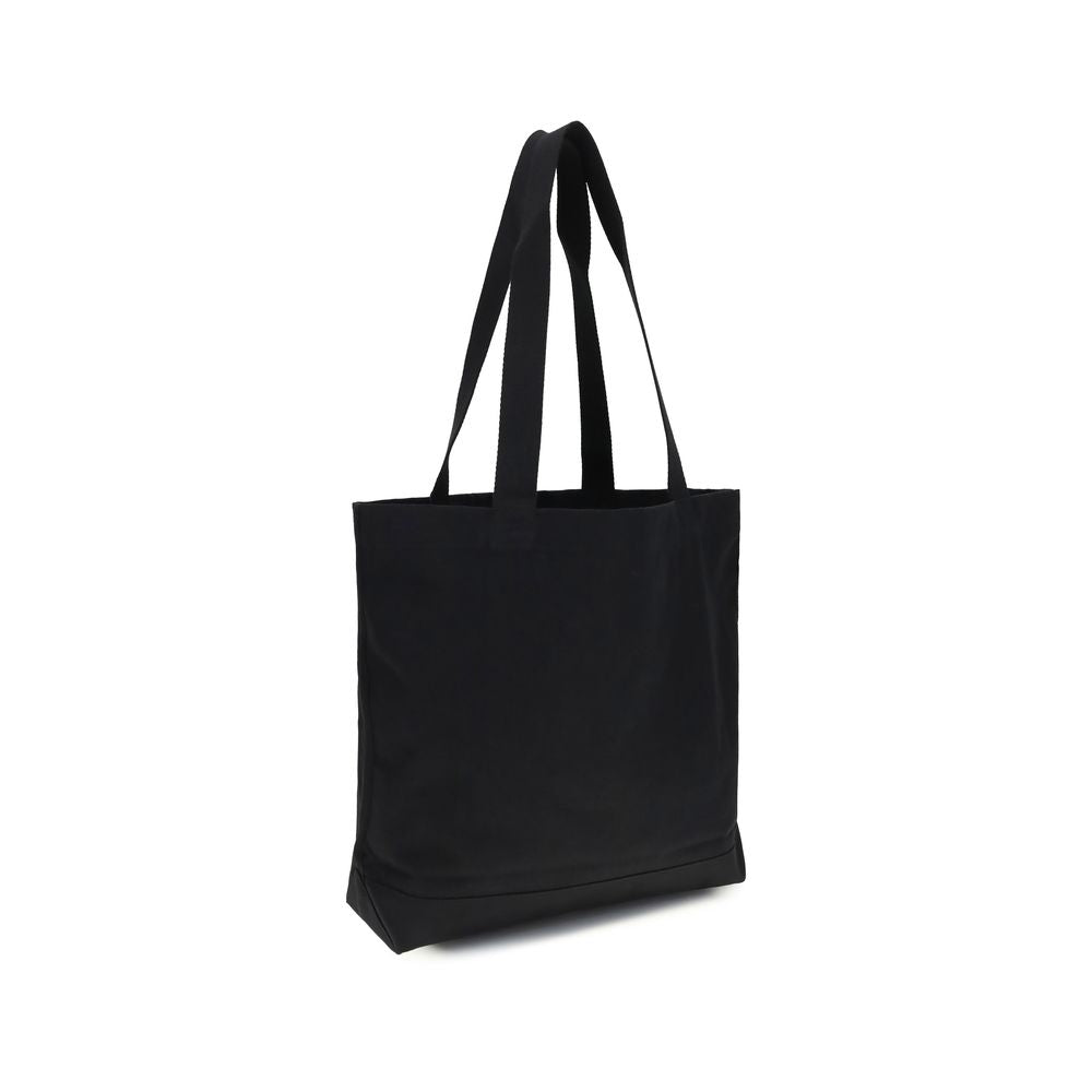 Maison Kitsuné Black Cotton Shoulder Bag | Regal Royce