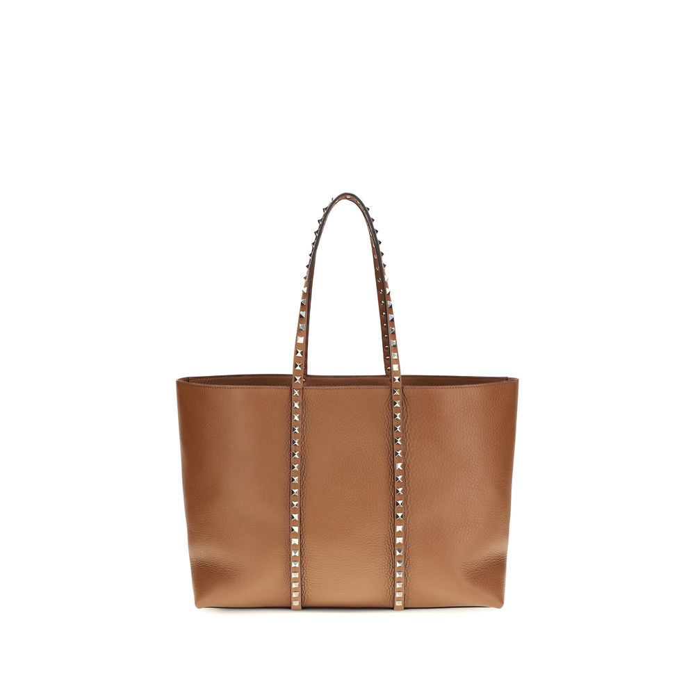 Valentino Garavani Brown Calf Leather Bos Taurus Shoulder Bag | Regal Royce
