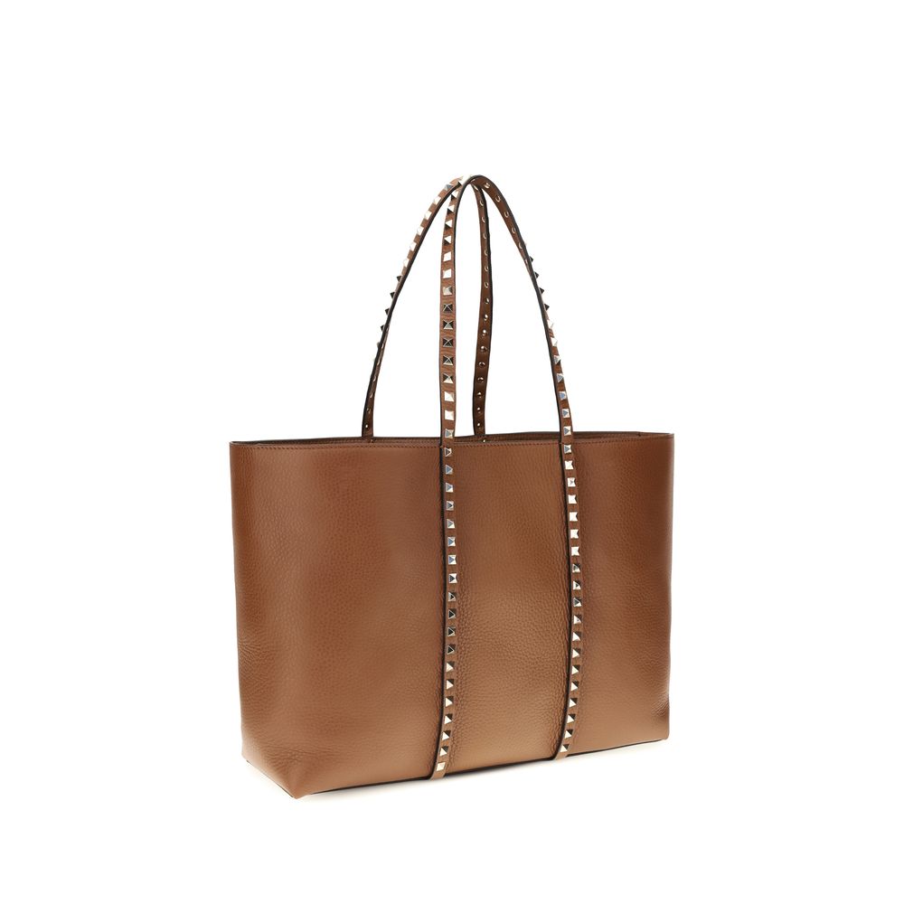 Valentino Garavani Brown Calf Leather Bos Taurus Shoulder Bag | Regal Royce