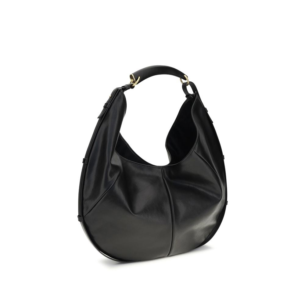 Saint Laurent Black Calf Leather Bos Taurus Shoulder Bag | Regal Royce