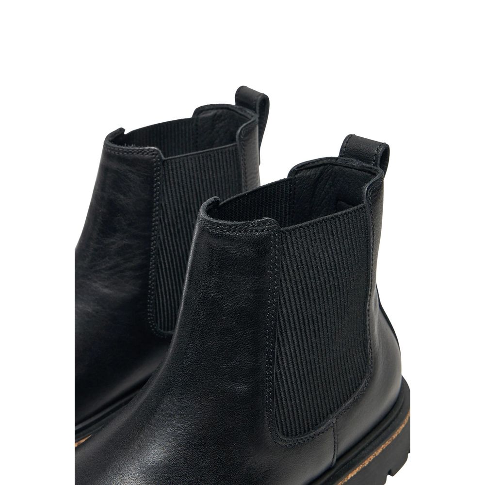 Birkenstock Black Leather Ankle Boots | Regal Royce