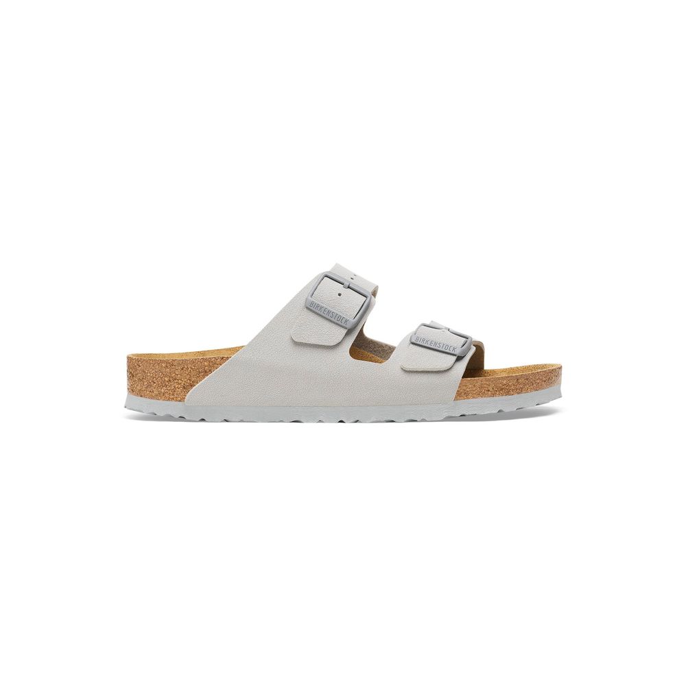 Birkenstock Gray Viscose Flat Sandals | Regal Royce