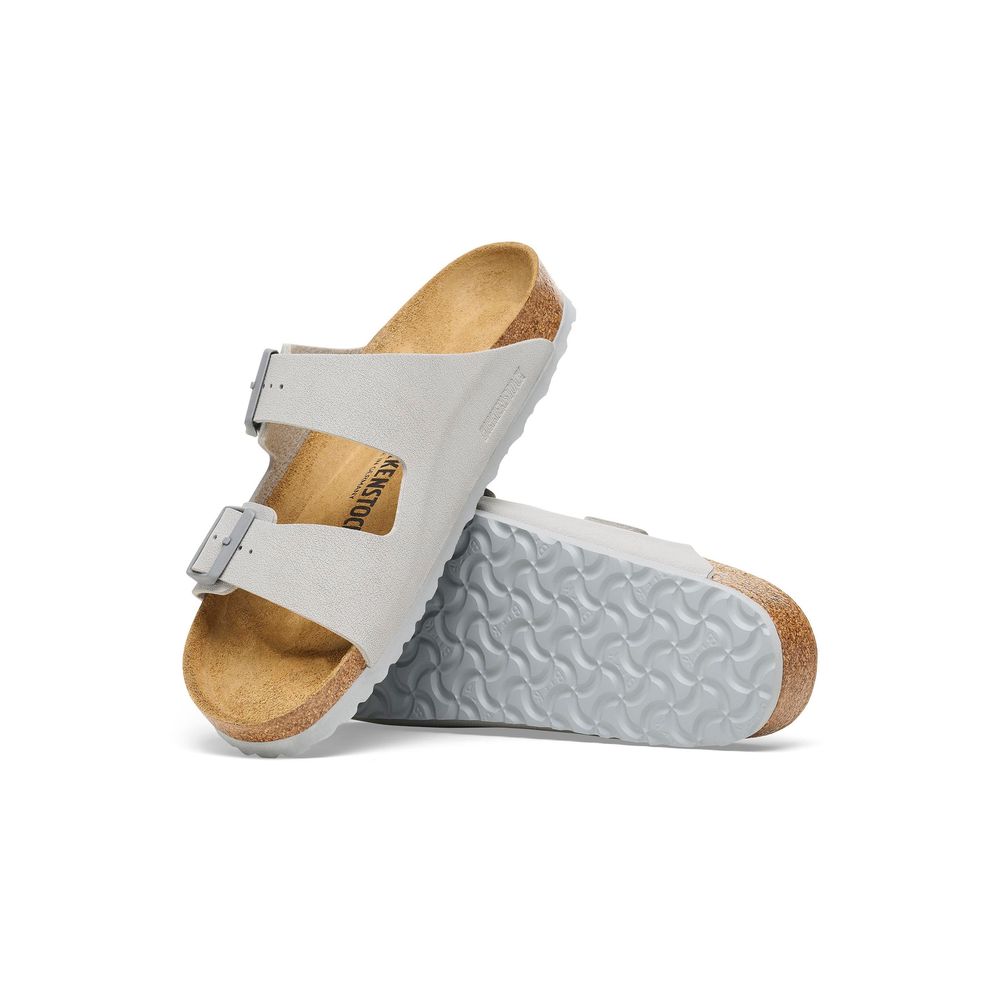 Birkenstock Gray Viscose Flat Sandals | Regal Royce