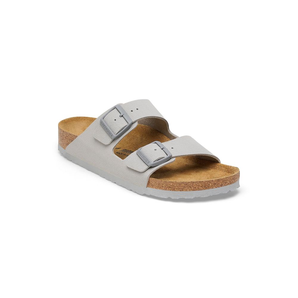 Birkenstock Gray Viscose Flat Sandals | Regal Royce