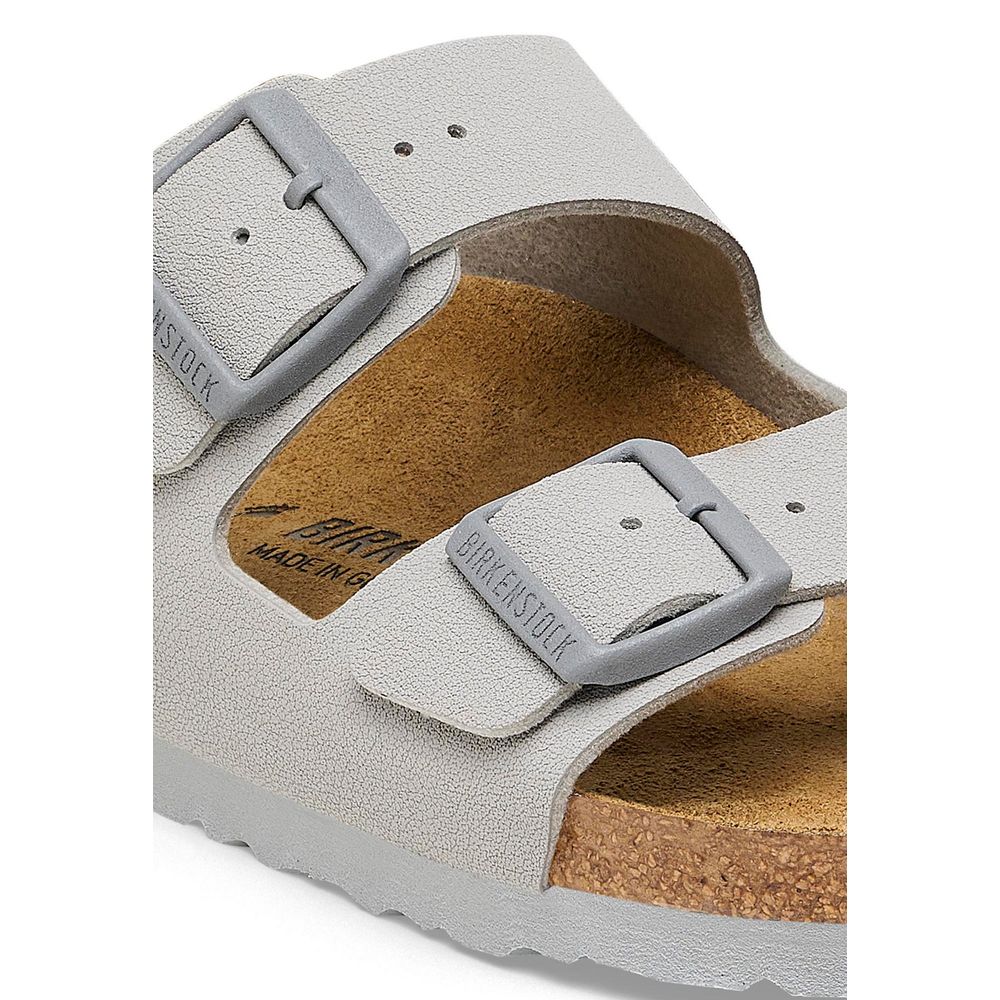 Birkenstock Gray Viscose Flat Sandals | Regal Royce