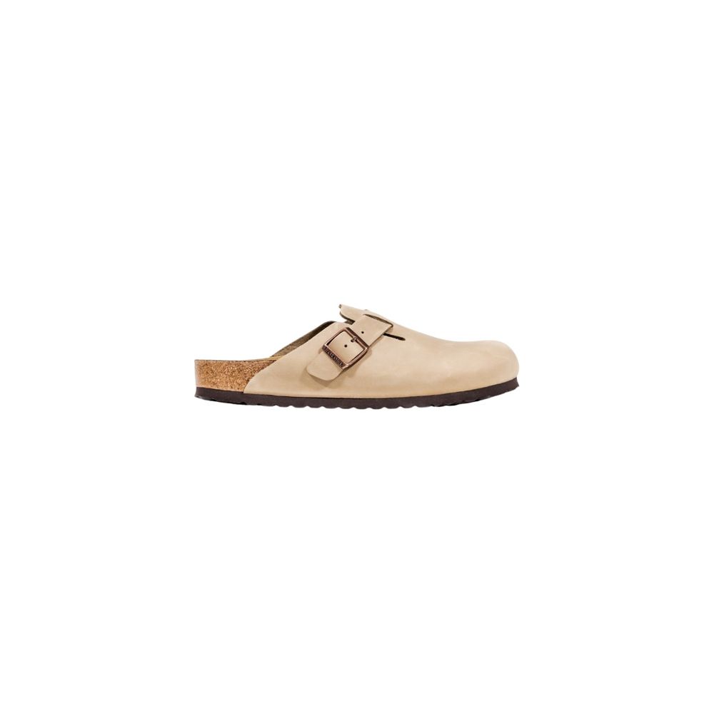 Birkenstock Beige Leather Clogs | Regal Royce